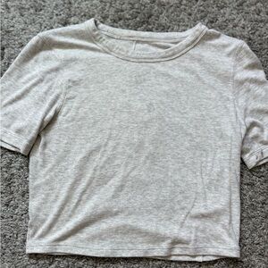 lululemon athletica Light Gray Crop Top